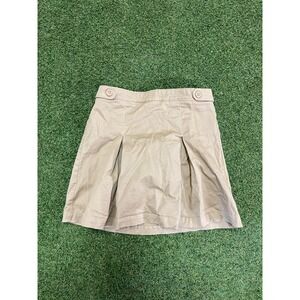 Amazon‎ Essentials Uniform Scooter Skorts Girls XL Brown Cotton Elastic Waist